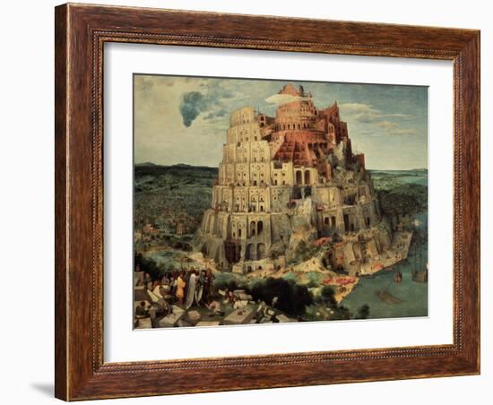 The Tower of Babel, 1563-Pieter Bruegel the Elder-Framed Giclee Print