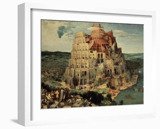 The Tower of Babel, 1563-Pieter Bruegel the Elder-Framed Giclee Print