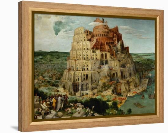 The Tower of Babel, 1563-Pieter Bruegel the Elder-Framed Premier Image Canvas