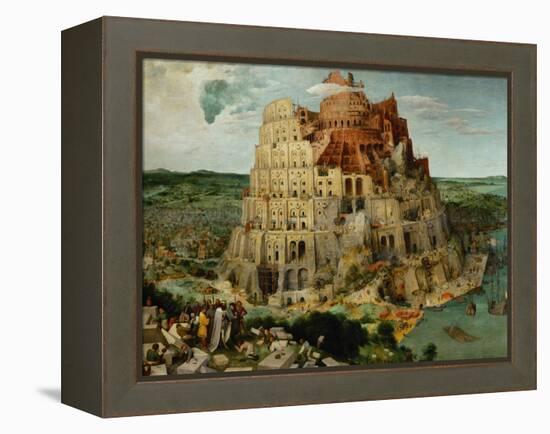 The Tower of Babel, 1563-Pieter Bruegel the Elder-Framed Premier Image Canvas