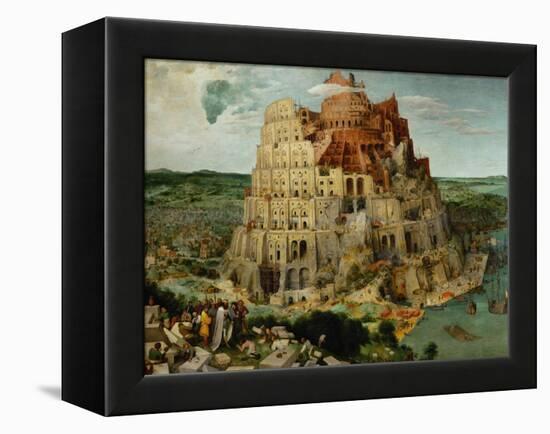 The Tower of Babel, 1563-Pieter Bruegel the Elder-Framed Premier Image Canvas