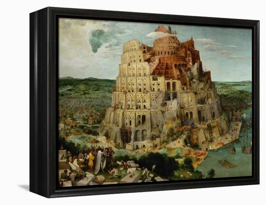 The Tower of Babel, 1563-Pieter Bruegel the Elder-Framed Premier Image Canvas