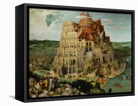 The Tower of Babel, 1563-Pieter Bruegel the Elder-Framed Premier Image Canvas