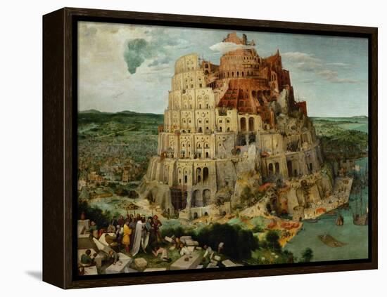 The Tower of Babel, 1563-Pieter Bruegel the Elder-Framed Premier Image Canvas