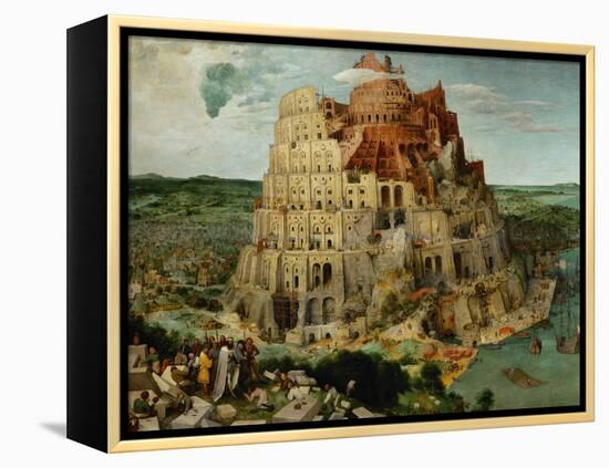 The Tower of Babel, 1563-Pieter Bruegel the Elder-Framed Premier Image Canvas