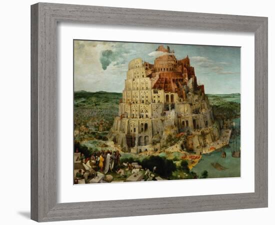 The Tower of Babel, 1563-Pieter Bruegel the Elder-Framed Giclee Print