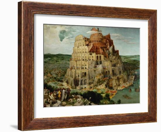 The Tower of Babel, 1563-Pieter Bruegel the Elder-Framed Giclee Print