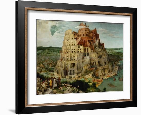 The Tower of Babel, 1563-Pieter Bruegel the Elder-Framed Giclee Print