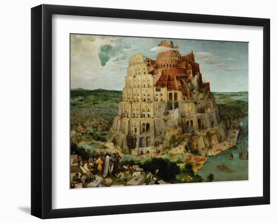 The Tower of Babel, 1563-Pieter Bruegel the Elder-Framed Giclee Print