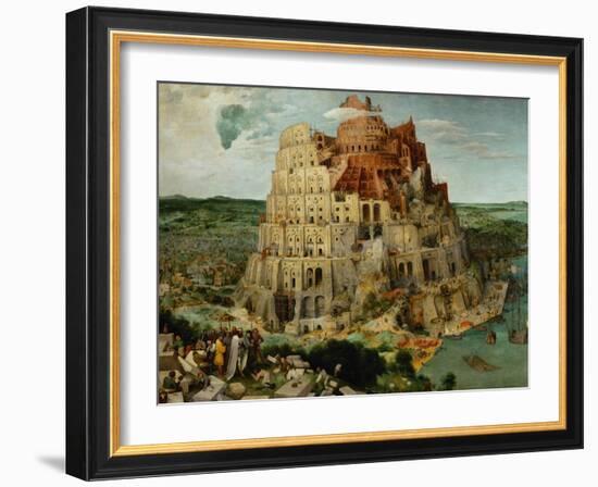 The Tower of Babel, 1563-Pieter Bruegel the Elder-Framed Giclee Print