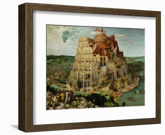The Tower of Babel, 1563-Pieter Bruegel the Elder-Framed Giclee Print