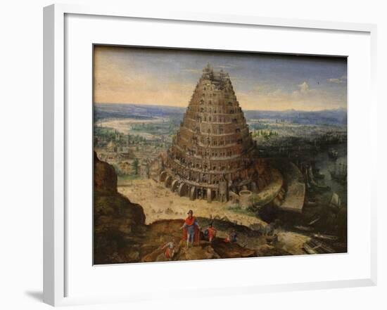 The Tower of Babel, 1594-Lucas van Valckenborch-Framed Giclee Print