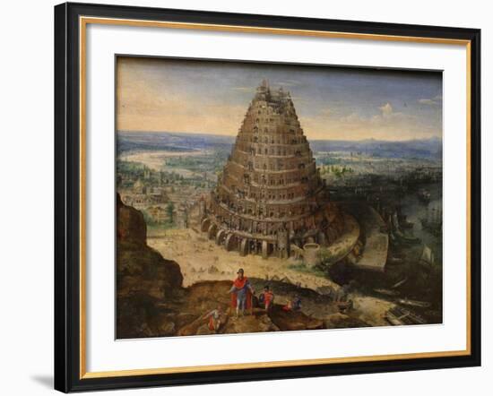 The Tower of Babel, 1594-Lucas van Valckenborch-Framed Giclee Print