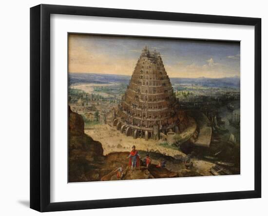 The Tower of Babel, 1594-Lucas van Valckenborch-Framed Giclee Print