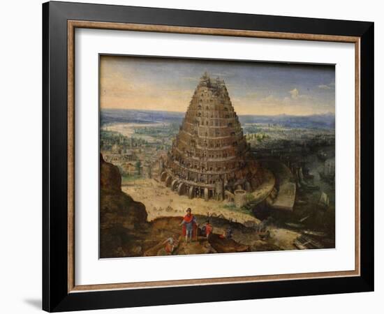 The Tower of Babel, 1594-Lucas van Valckenborch-Framed Giclee Print