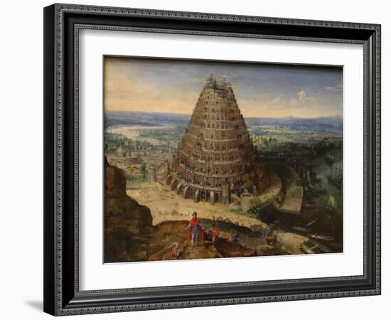 The Tower of Babel, 1594-Lucas van Valckenborch-Framed Giclee Print