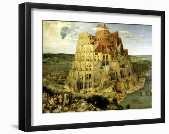 The Tower of Babel, c.1563-Pieter Bruegel the Elder-Framed Giclee Print