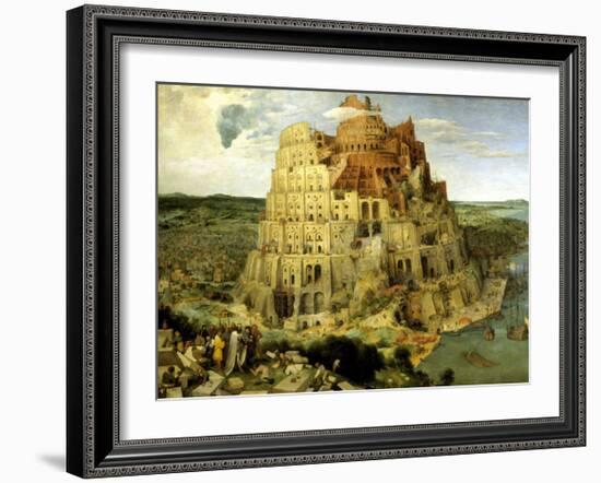 The Tower of Babel, c.1563-Pieter Bruegel the Elder-Framed Giclee Print