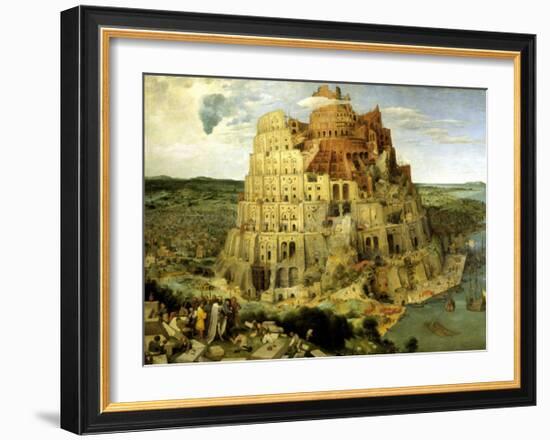 The Tower of Babel, c.1563-Pieter Bruegel the Elder-Framed Giclee Print