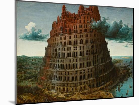 The Tower of Babel, c.1565-Pieter the Elder Brueghel-Mounted Giclee Print