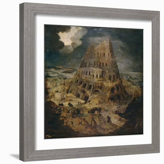 The Tower of Babel, Ca 1595-Pieter Brueghel the Younger-Framed Premium Giclee Print