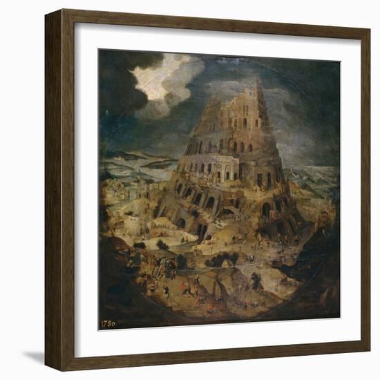 The Tower of Babel, Ca 1595-Pieter Brueghel the Younger-Framed Premium Giclee Print