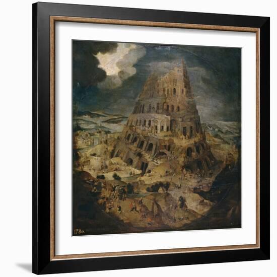 The Tower of Babel, Ca 1595-Pieter Brueghel the Younger-Framed Premium Giclee Print