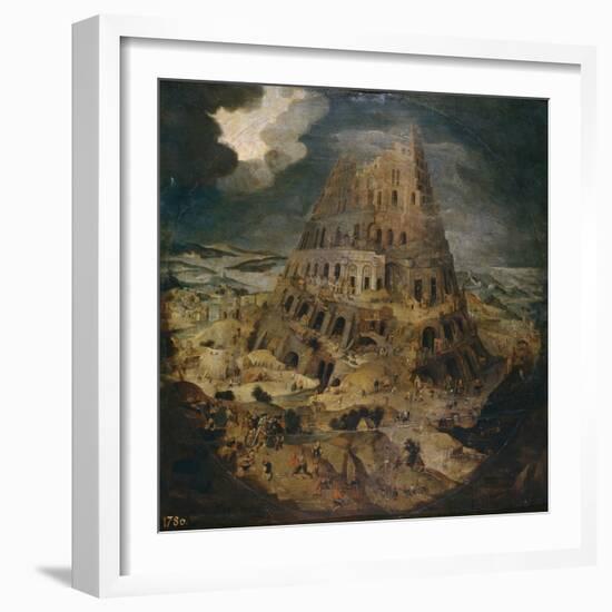 The Tower of Babel, Ca 1595-Pieter Brueghel the Younger-Framed Premium Giclee Print