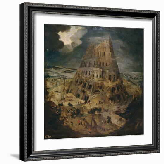 The Tower of Babel, Ca 1595-Pieter Brueghel the Younger-Framed Premium Giclee Print