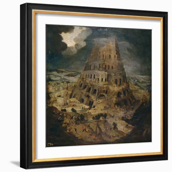 The Tower of Babel, Ca 1595-Pieter Brueghel the Younger-Framed Premium Giclee Print