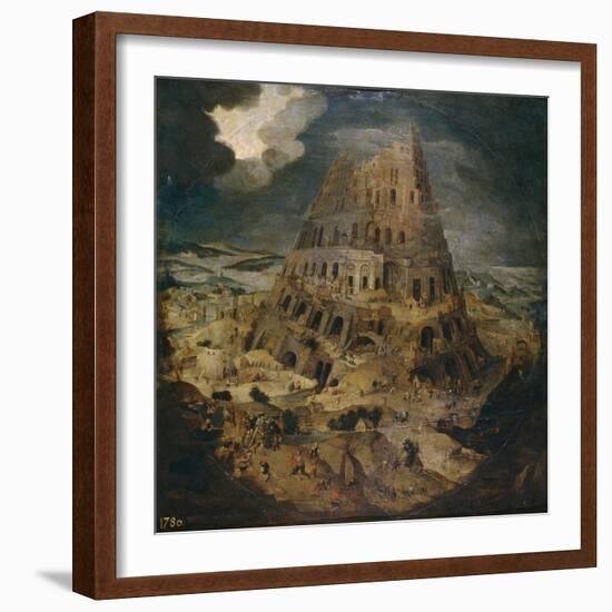 The Tower of Babel, Ca 1595-Pieter Brueghel the Younger-Framed Giclee Print