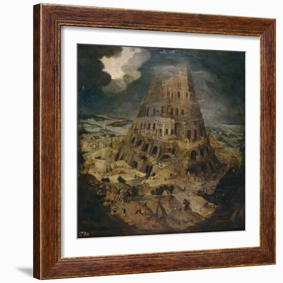 The Tower of Babel, Ca 1595-Pieter Brueghel the Younger-Framed Giclee Print