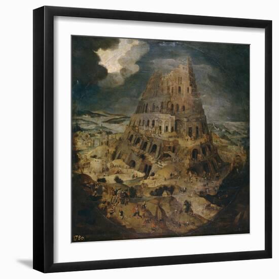 The Tower of Babel, Ca 1595-Pieter Brueghel the Younger-Framed Giclee Print