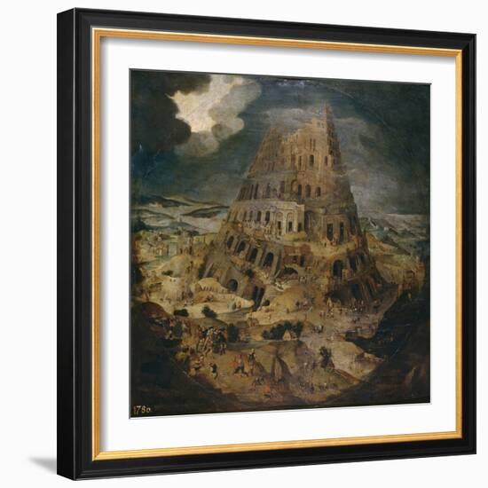 The Tower of Babel, Ca 1595-Pieter Brueghel the Younger-Framed Giclee Print