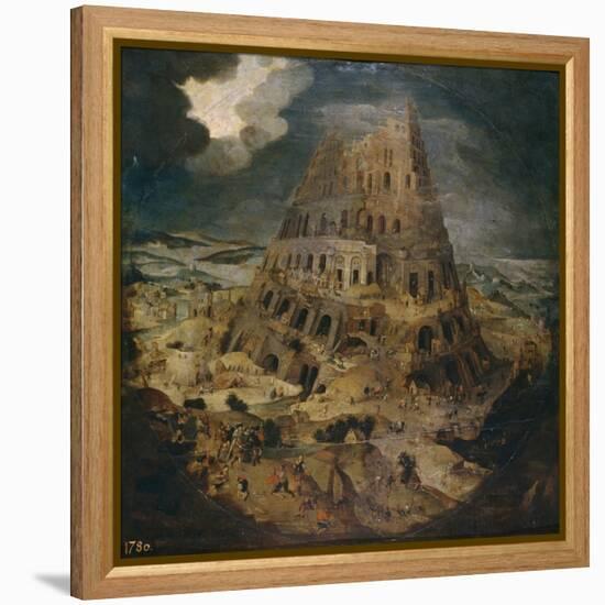 The Tower of Babel, Ca 1595-Pieter Brueghel the Younger-Framed Premier Image Canvas