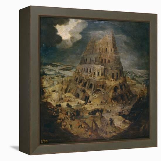 The Tower of Babel, Ca 1595-Pieter Brueghel the Younger-Framed Premier Image Canvas