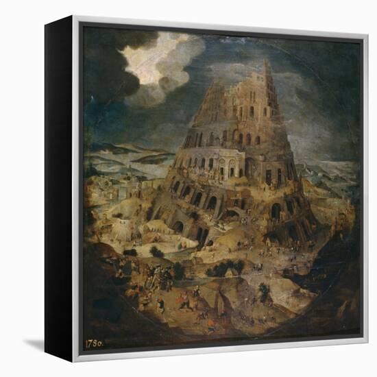 The Tower of Babel, Ca 1595-Pieter Brueghel the Younger-Framed Premier Image Canvas