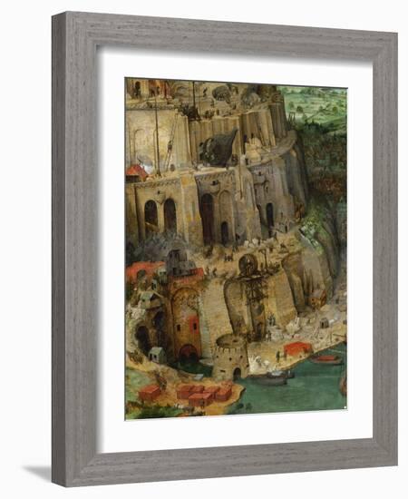 The Tower of Babel (Detail), 1563-Pieter Bruegel the Elder-Framed Giclee Print