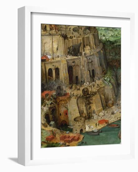 The Tower of Babel (Detail), 1563-Pieter Bruegel the Elder-Framed Giclee Print