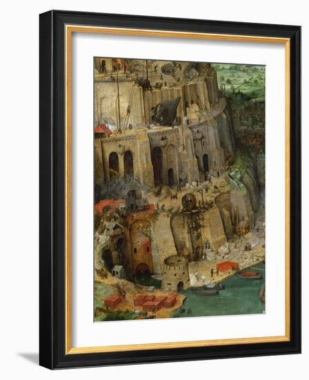 The Tower of Babel (Detail), 1563-Pieter Bruegel the Elder-Framed Giclee Print