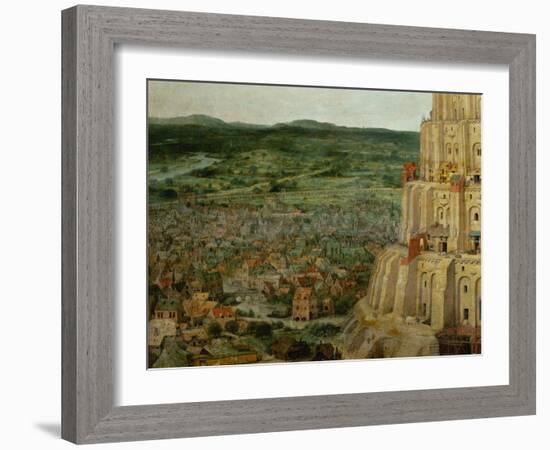 The Tower of Babel, Detail-Pieter Bruegel the Elder-Framed Giclee Print