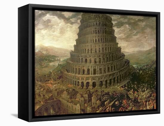 The Tower of Babel-Tobias Verhaecht-Framed Premier Image Canvas