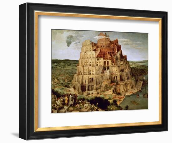 The Tower of Babel-Pieter Bruegel the Elder-Framed Giclee Print