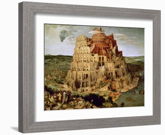 The Tower of Babel-Pieter Bruegel the Elder-Framed Giclee Print