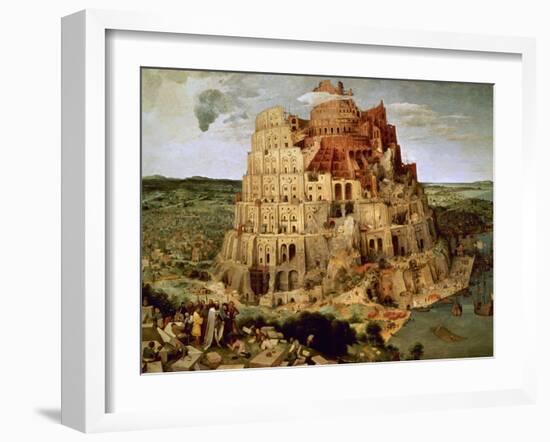 The Tower of Babel-Pieter Bruegel the Elder-Framed Giclee Print