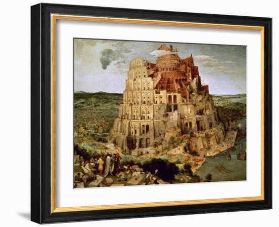 The Tower of Babel-Pieter Bruegel the Elder-Framed Giclee Print