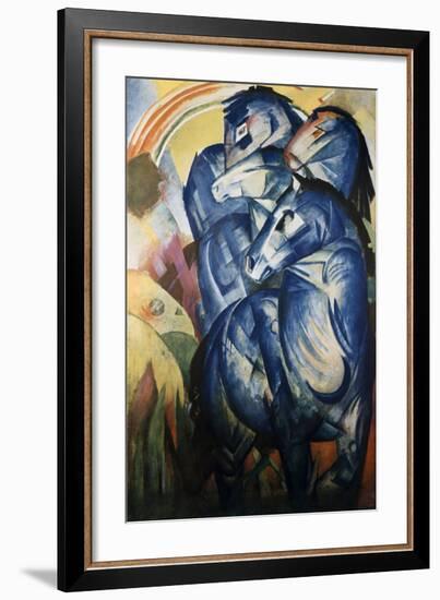 The Tower of Blue Horses-Franz Marc-Framed Giclee Print