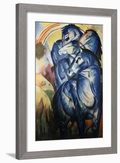 The Tower of Blue Horses-Franz Marc-Framed Giclee Print