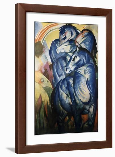 The Tower of Blue Horses-Franz Marc-Framed Giclee Print