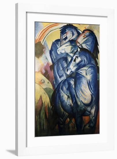 The Tower of Blue Horses-Franz Marc-Framed Giclee Print
